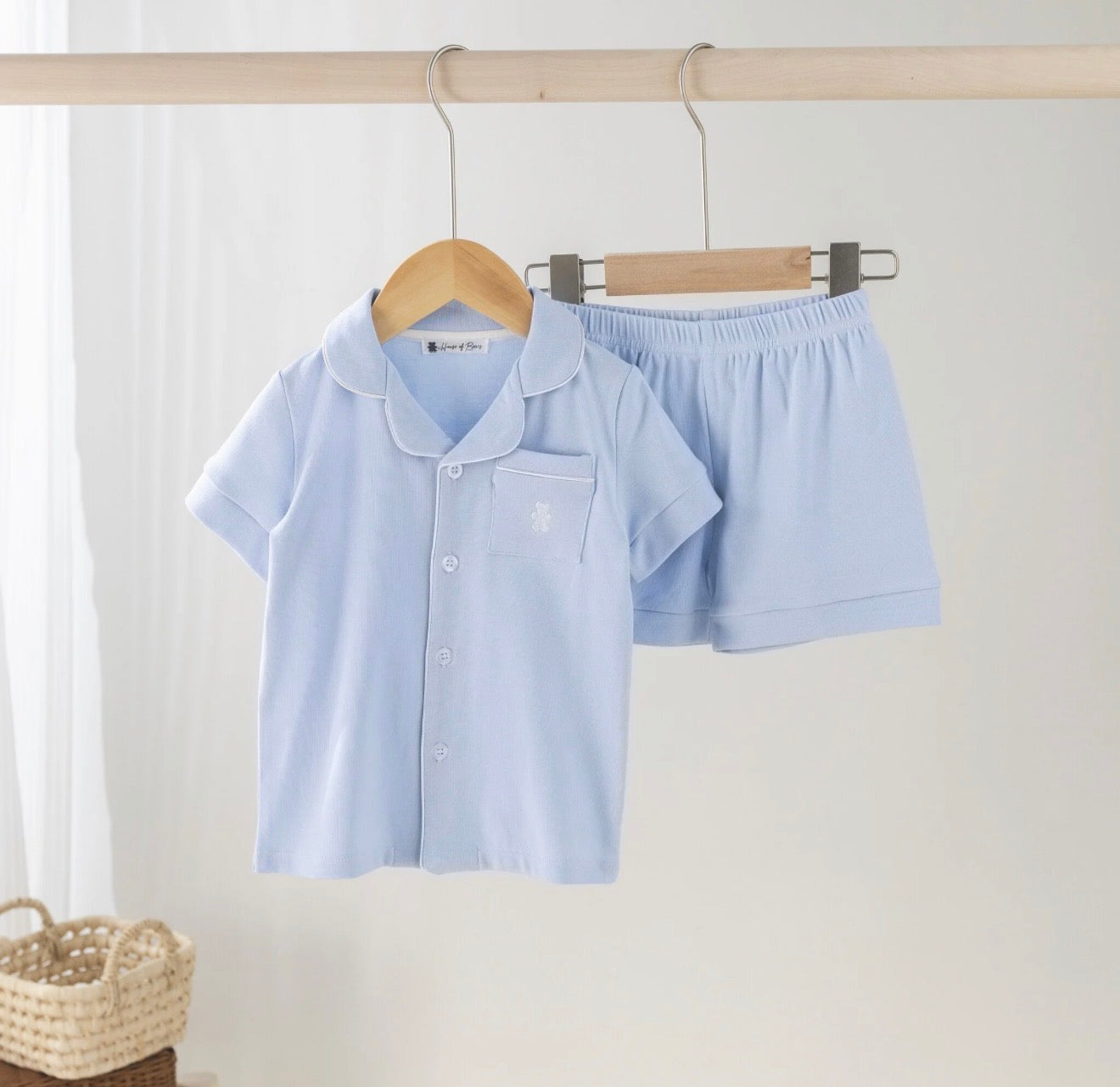 Pyjama Zomer Blauw House Of Bears