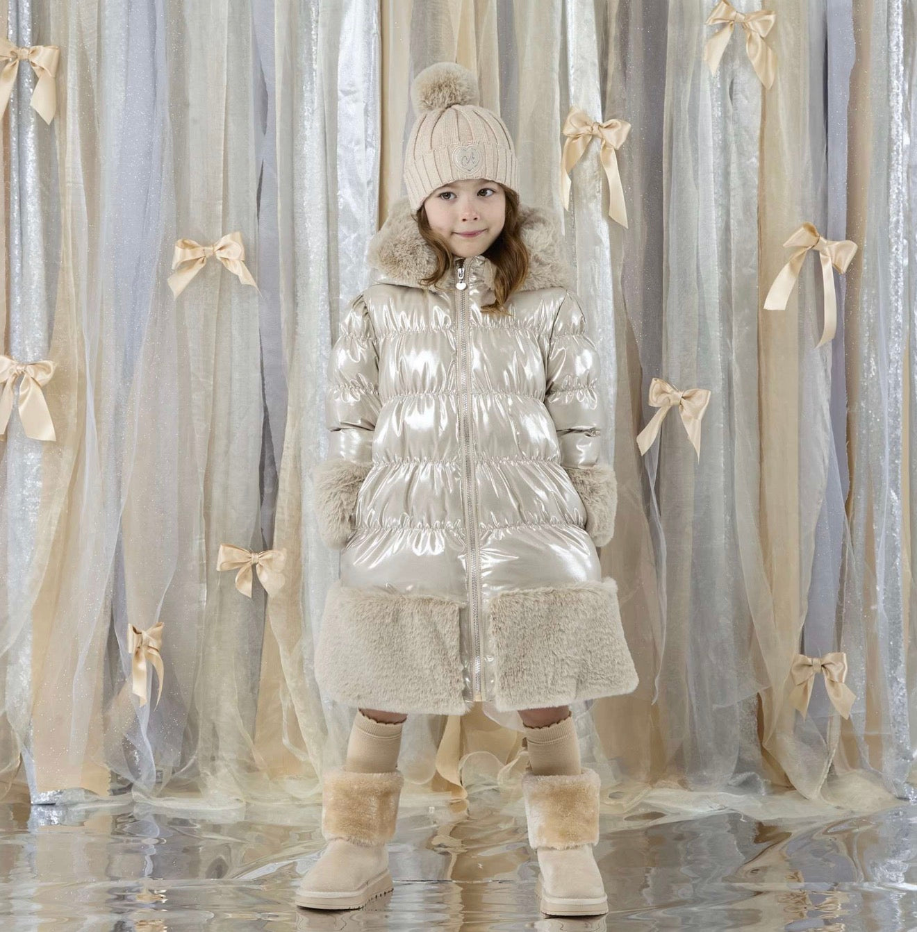 Winterjas Aurora Adee Beige