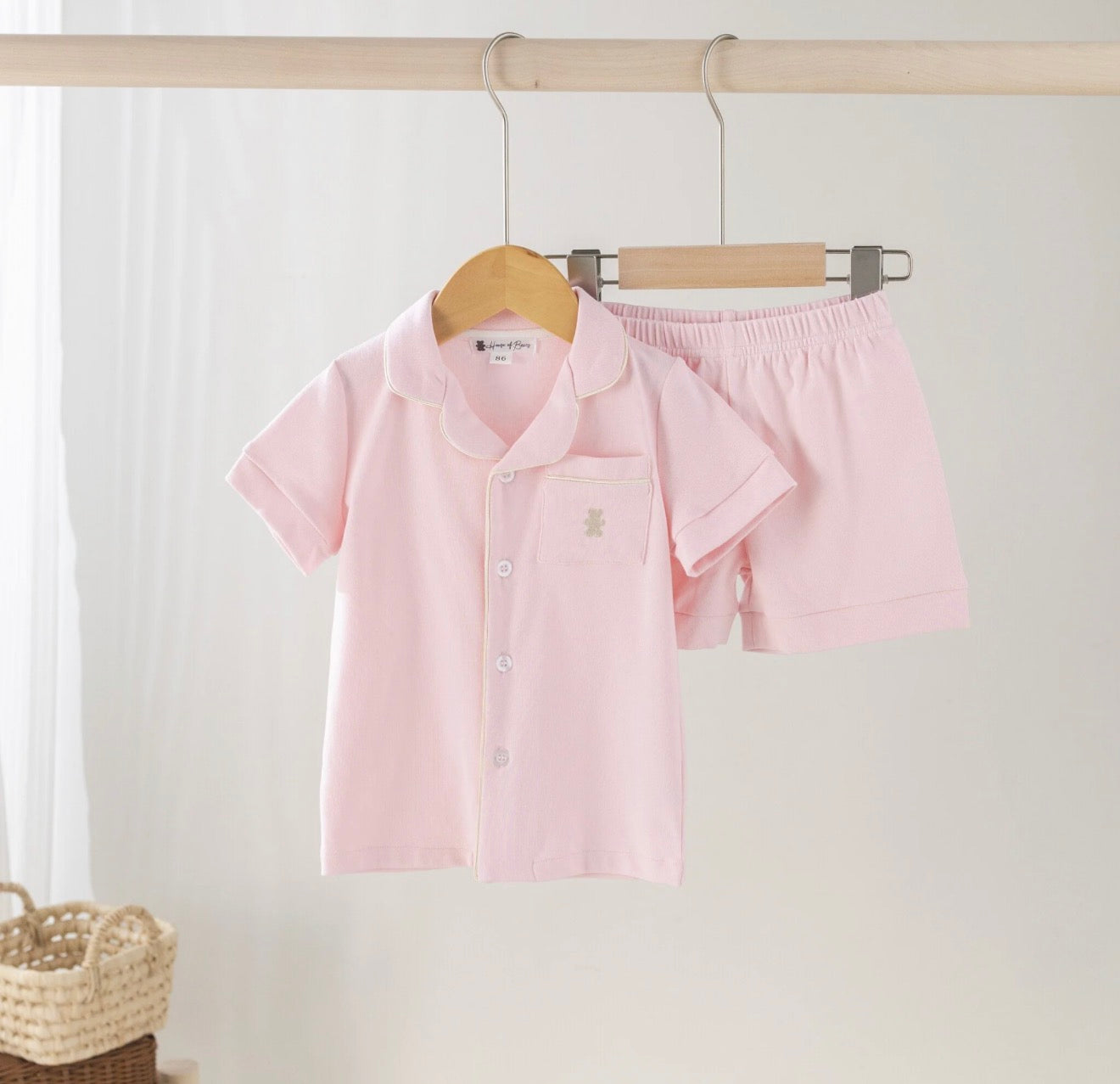 Pyjama Zomer Roze House of Bears